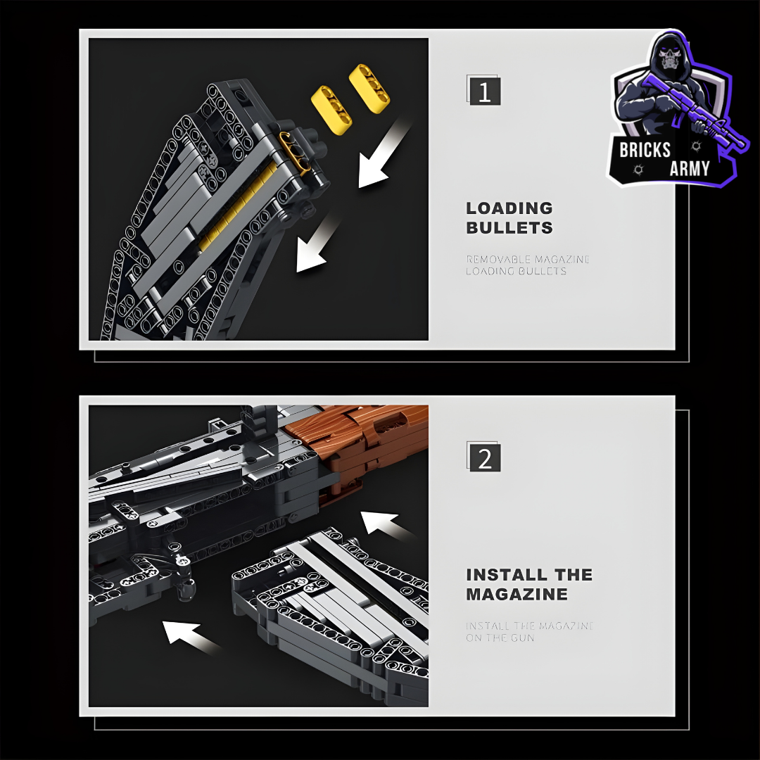 SteelPhantom™ Tactical Rifle- Buildable Brick-Style Blaster