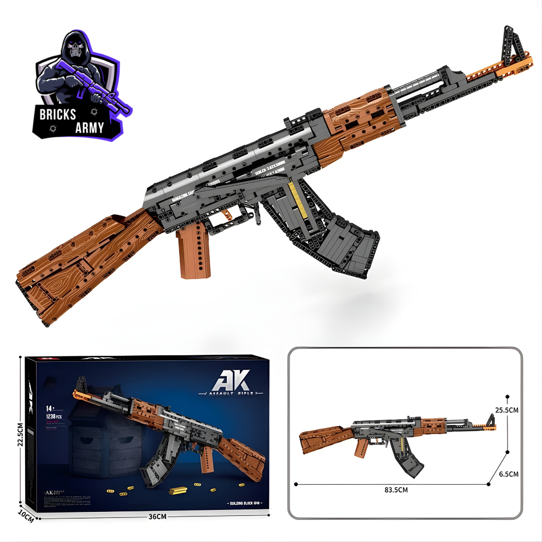 SteelPhantom™ Tactical Rifle- Buildable Brick-Style Blaster