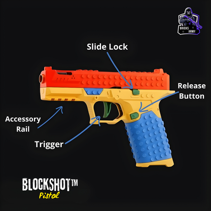 BlockShot™ Pistol – Buildable Brick-Style Blaster