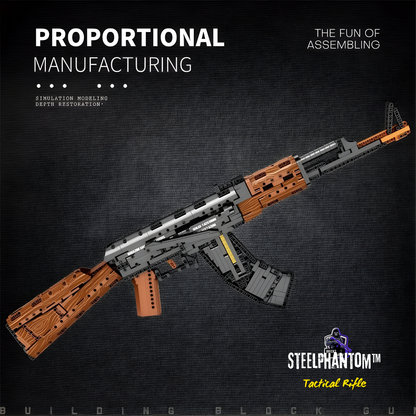 SteelPhantom™ Tactical Rifle- Buildable Brick-Style Blaster
